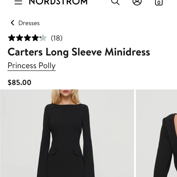 Princess Polly Classic Black Long Sleeve Dress - Picture 6 of 8